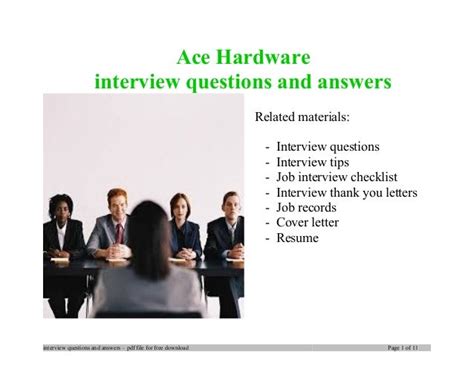 ace hardware interview questions|key interview questions and answers.